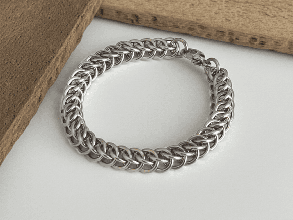 Alyce n Maille Mens Stainless Steel Bracelet