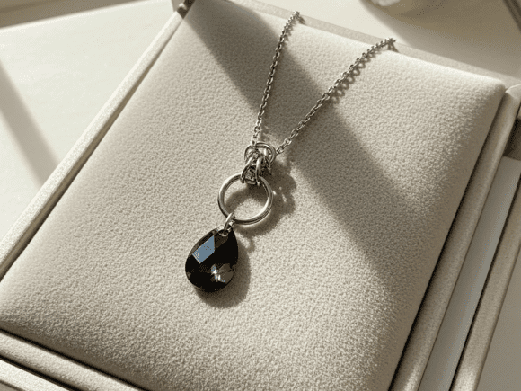 Silver Night Crystal Pendant