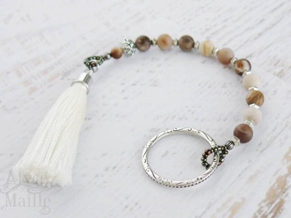Wood Opalite Prayer Beads