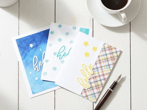 hello greeting card set
