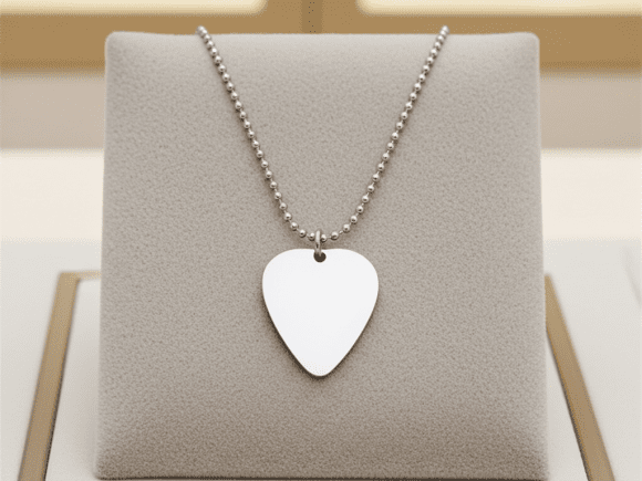 Stainless Steel Guitar Pick Pendant