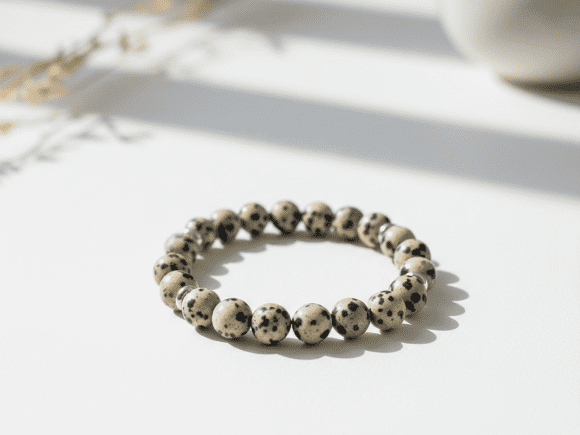 Dalmatian Jasper Gemstone Bracelet